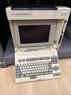 Open with the display and keyboard visible