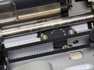 A voltage selector dial hidden deep inside a printer