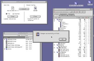 A screenshot of AIRConfig showing a “Changes successfully written” dialog