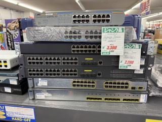 Juniper EX2200, NEC something switch, Catalyst 3750
