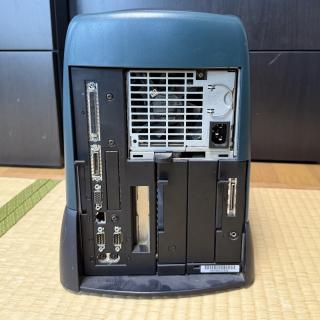 Rear of SGI O2 showing SCSI, VGA, etc ports.