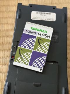 A KINGMAX 10 MB PCMCIA Flash card