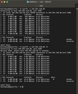 iperf3. 8G up and 9G down