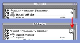 HyperCard Screenshot, showing a page design where the corner of the page is or isn't folded down to mark a page