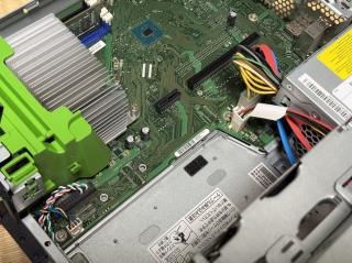 Two areas of solder pads marked M.2 but not sockets